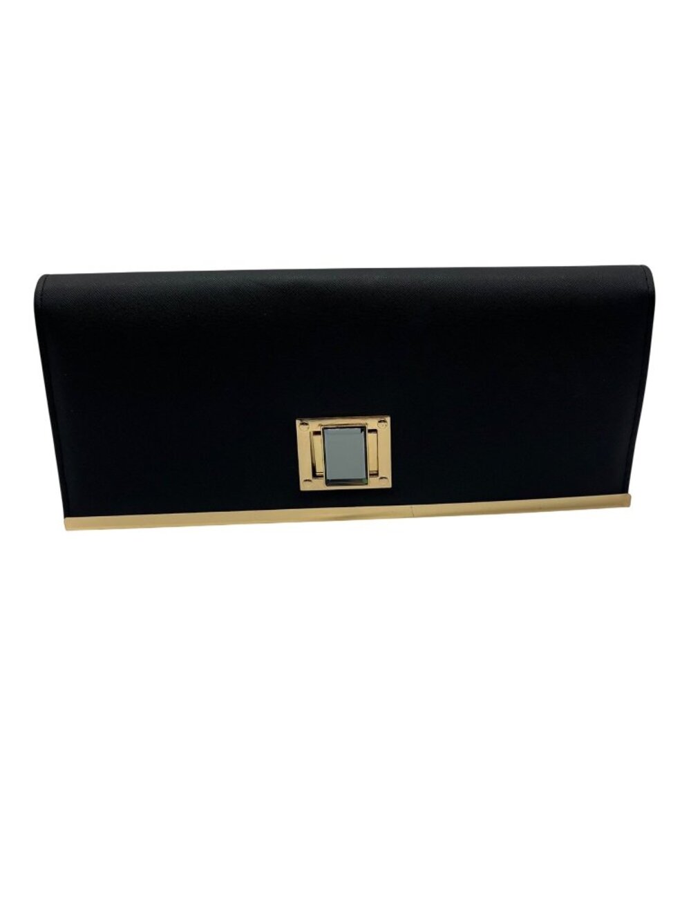 Black Fabric Convertible Clutch Bag